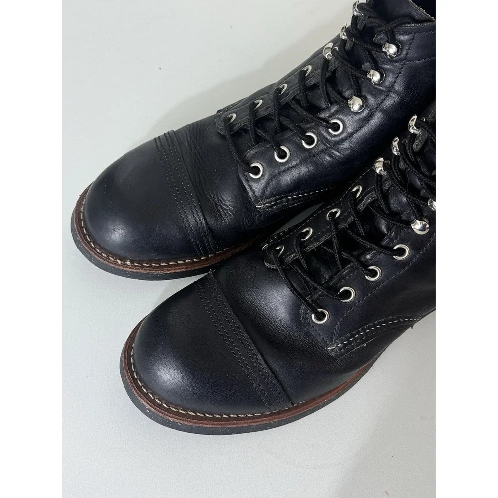 Red Wing 8114 Iron Ranger Black Leather 6
